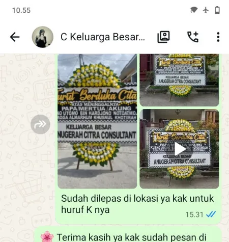 Pengiriman Papan Bunga Duka Ciater Serpong