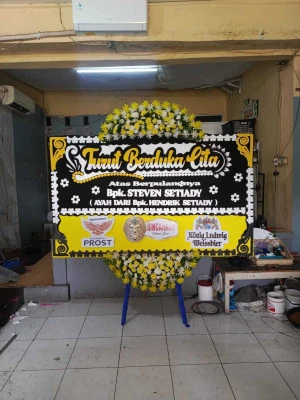 Papan Bunga di Ciater Serpong