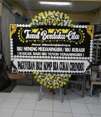 Papan Bunga di Ciater Serpong